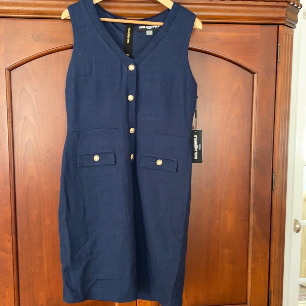 Karl Lagerfeld Blue dress size 12